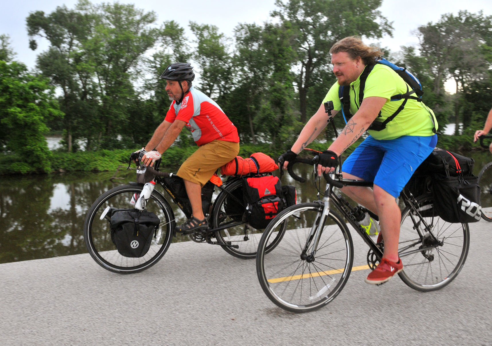 NIU faculty member Dan Libman and WNIJ producer Carl Nelson ride the 320-mile Rock River Trail by bicycle.